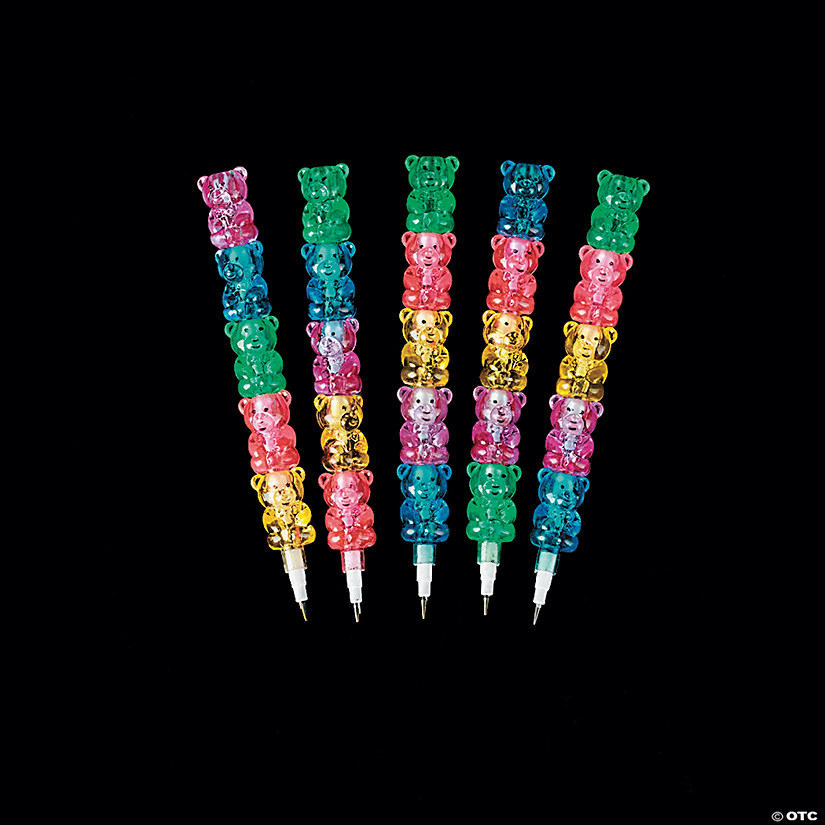 Plastic Stackable Bear Pencils - 12 Pc. Image