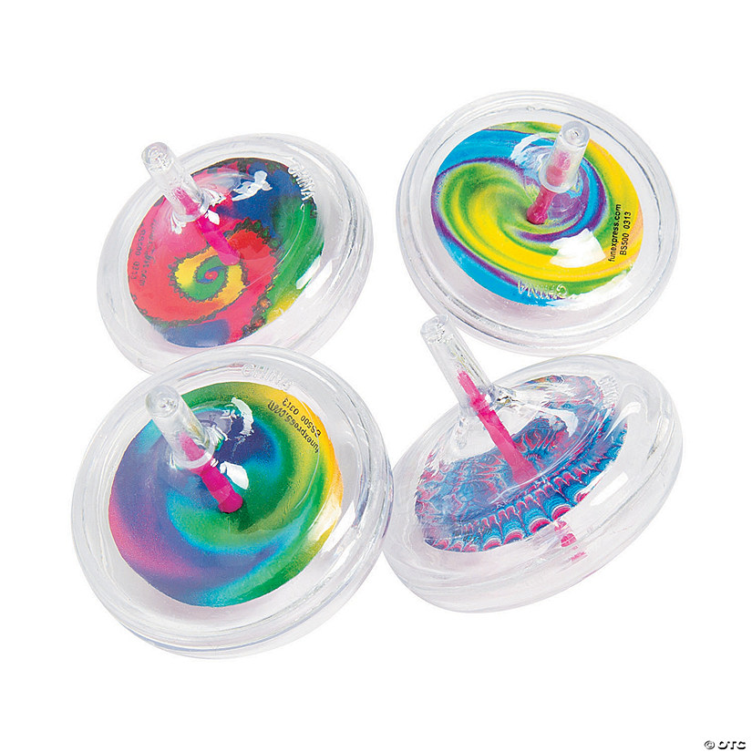 Plastic Swirl Spin Tops Image