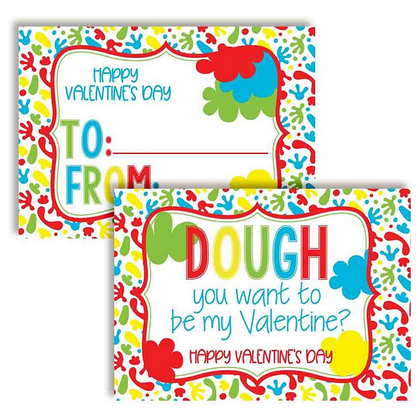 Play Dough Classroom Valentines 30pc. by AmandaCreation Image