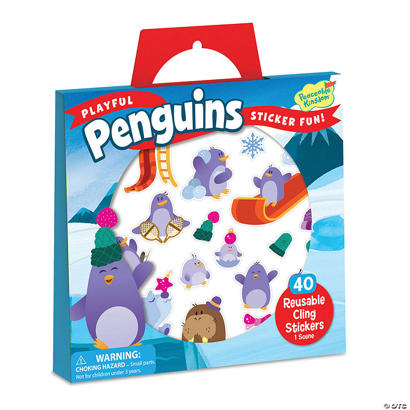 Playful Penguins Sticker Tote Image