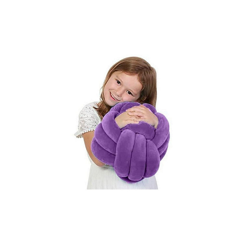 Playlearn 10-in Lilac Cuddle Ball Sensory Pillow Image