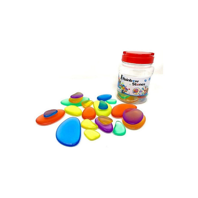 Playlearn Acrylic Rainbow Stones Image