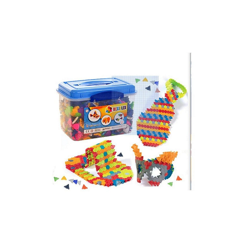 Playlearn Puzzybits Hexiflex STEM Toy - 1250 Pieces Image