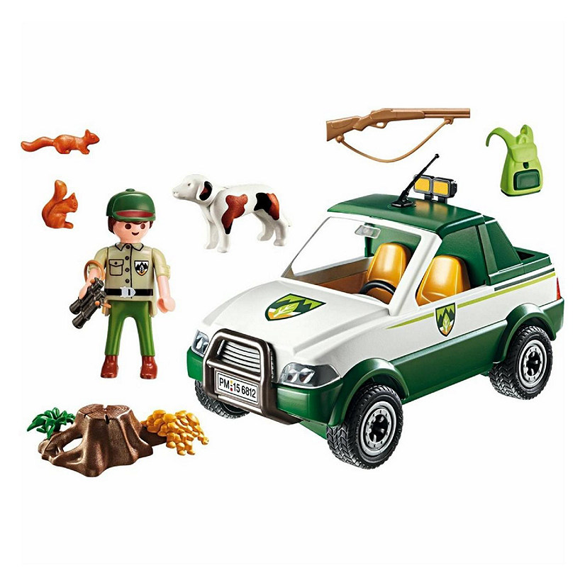 Playmobil 6812 Country Forest Ranger Pick Up Truck Building Set Image