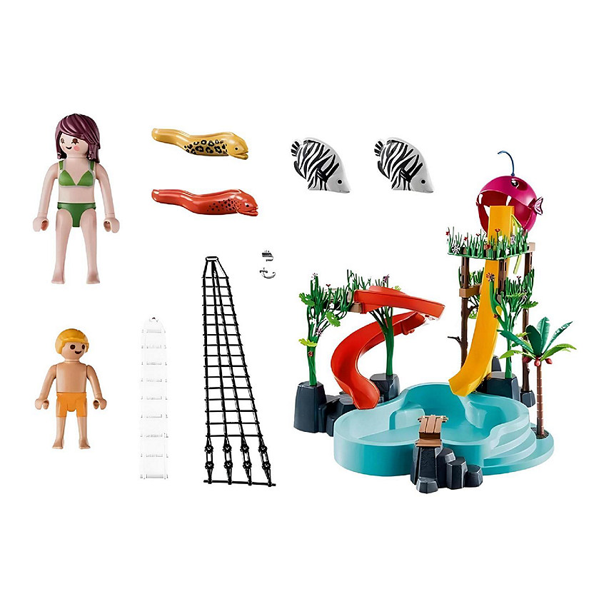 Playmobil 70609 Water Park with Slides Building Set Image