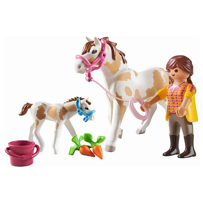 Playmobil 71243 Country Horse with Foal Building Set Image