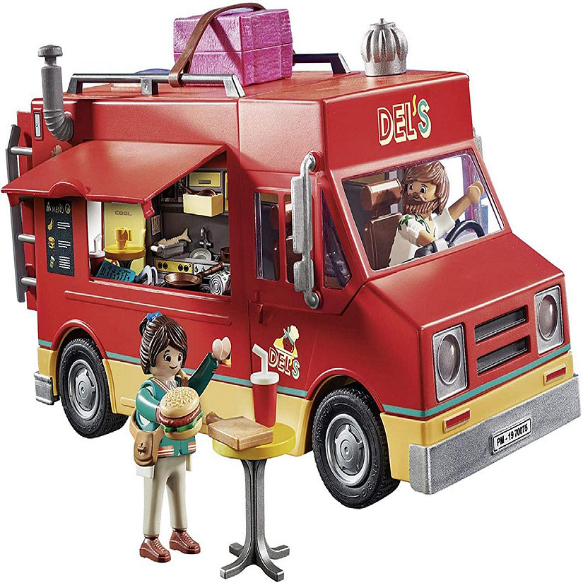 Playmobil The Movie 70075 Del's Food Truck Building Set  110 Pieces Image
