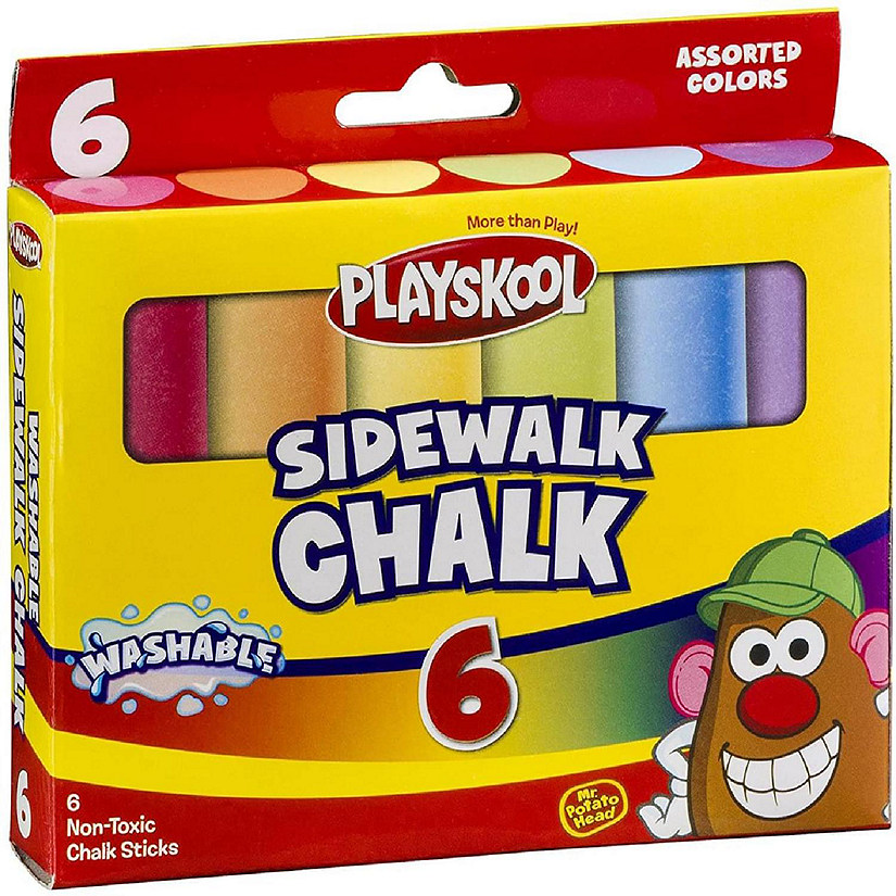 Playskool 6-Piece Washable Sidewalk Chalk Image