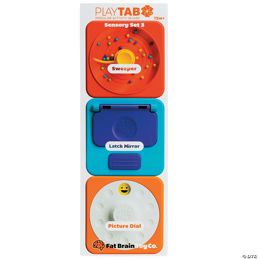 PlayTab Tiles 3-Pack: Bead Sweeper &amp; Peek-a-Boo Sensory Set Image