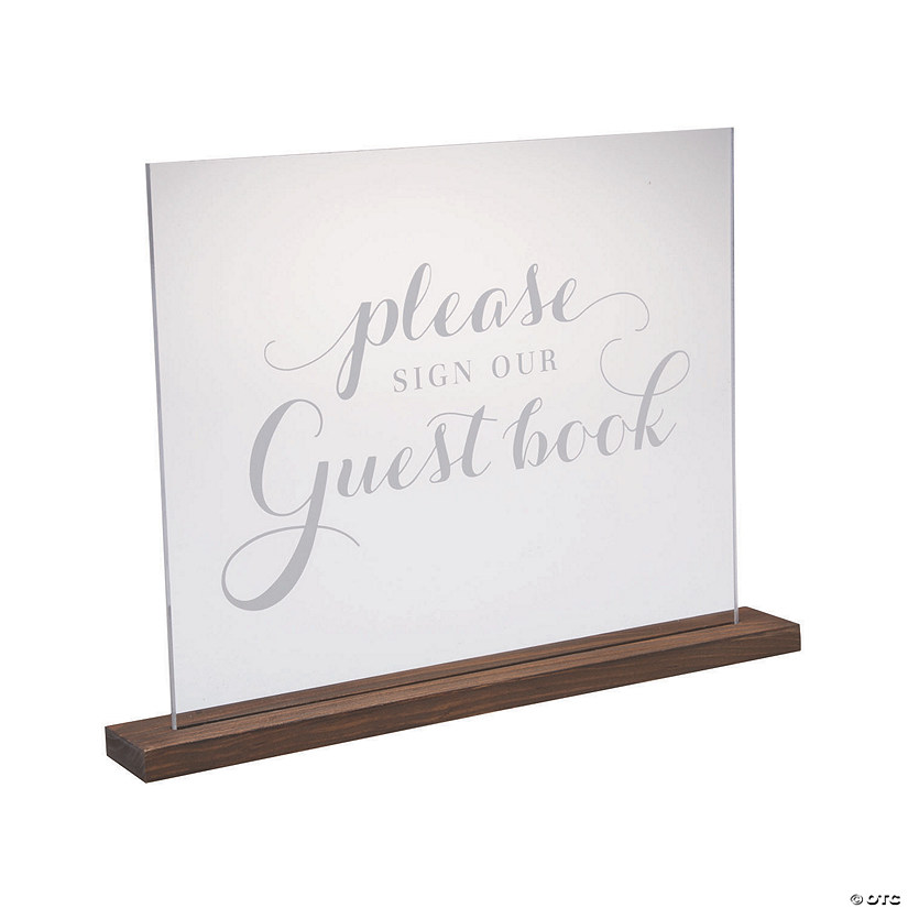 Please Sign Our Guestbook Acrylic Sign Image