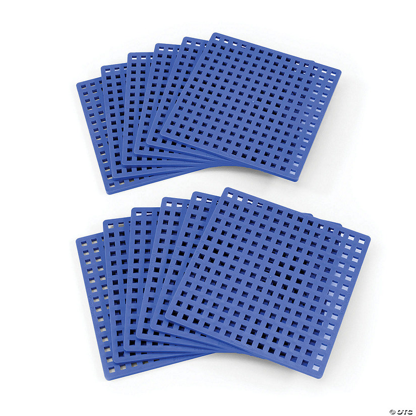 Plus-Plus&amp;#174; Baseplates, Classroom Pack, Blue, Set of 12 Image