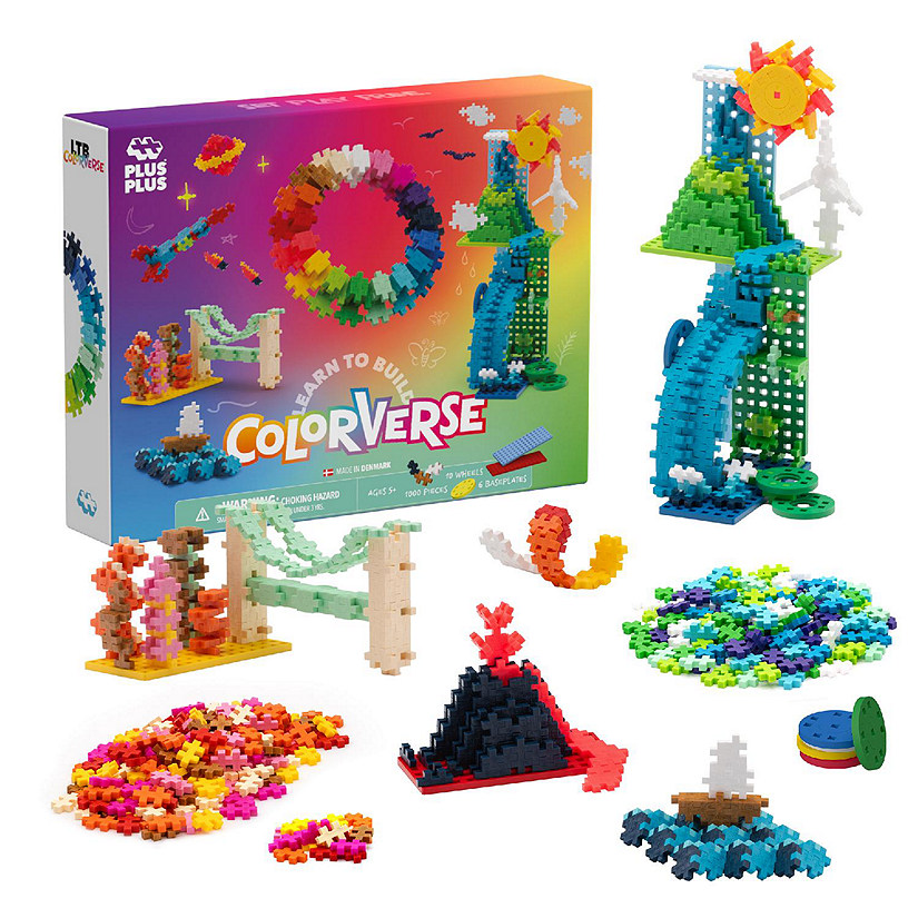 Plus-Plus: Learn To Build Colorverse - 1000Pc Set, Ages 5+ Image