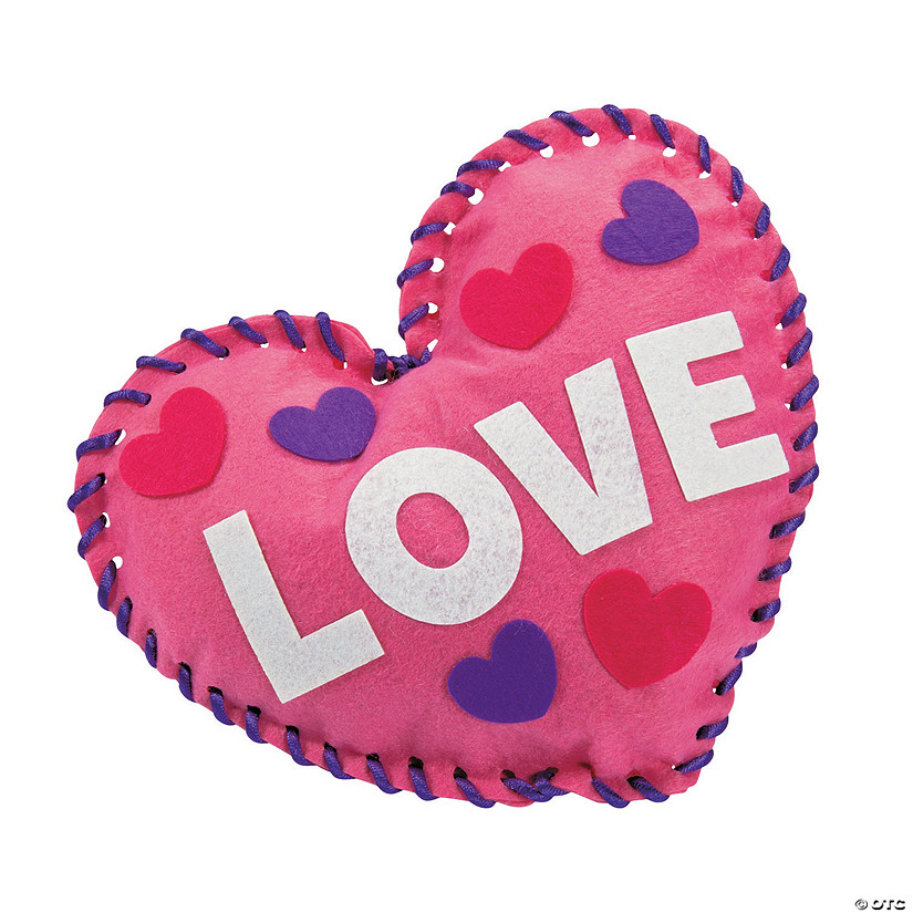 Plush Conversation Hearts Lacing Craft Kit Discontinued