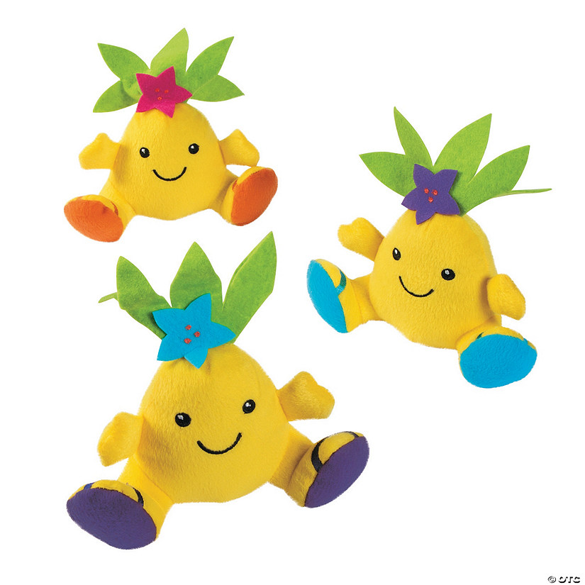 Plush Pineapple Characters - 12 Pc. Image