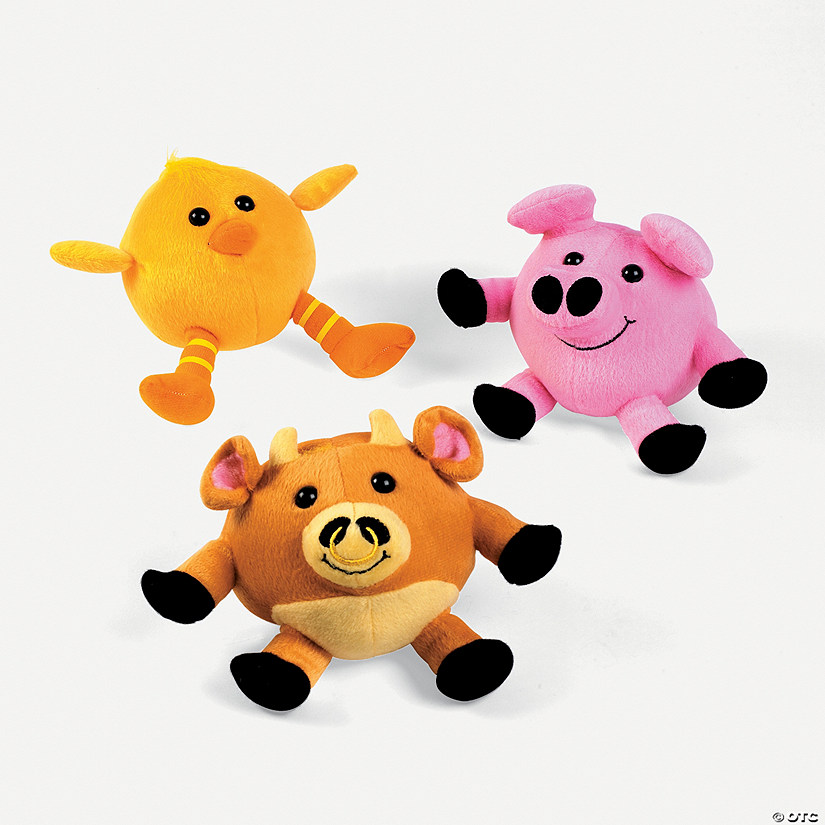 round plush stuffed animals