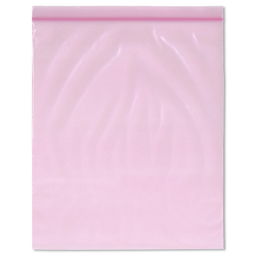 Plymor 10" x 12" (Pack of 100), 4 Mil Heavy Duty Anti-Static Zipper Reclosable Plastic Bags Image