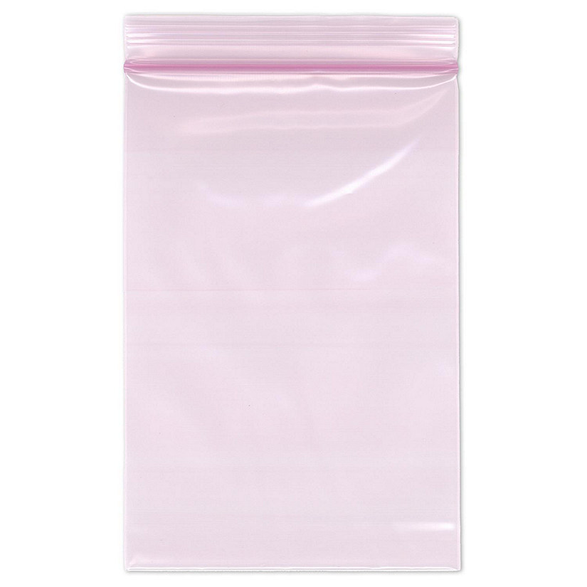 Plymor 4" x 6" (Pack of 100), 4 Mil Heavy Duty Anti-Static Zipper Reclosable Plastic Bags Image