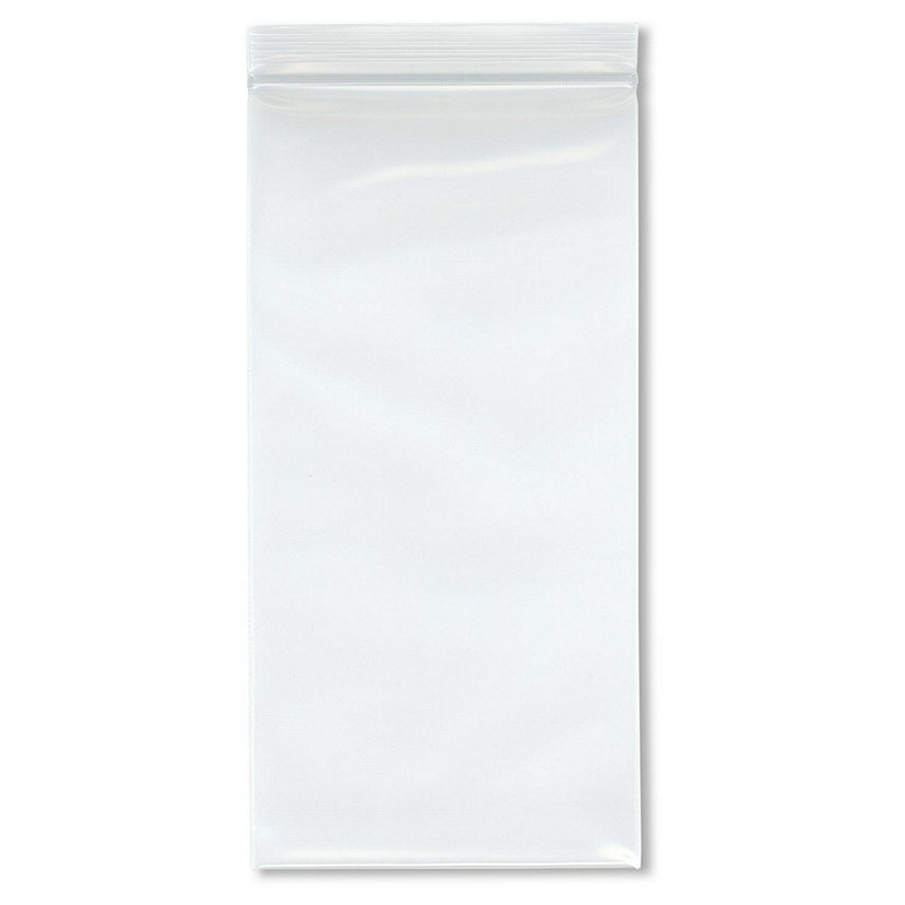 Plymor 4" x 8" (Pack of 100), 6 Mil Industrial Duty Zipper Reclosable Plastic Bags Image