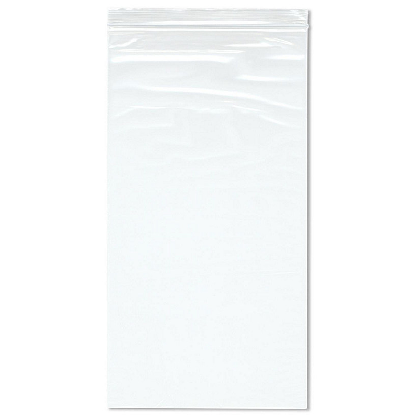 Plymor 8" x 15" (Pack of 100), 2 Mil Zipper Reclosable Plastic Bags Image