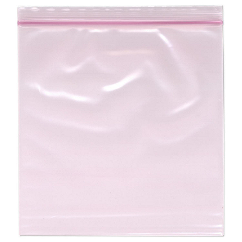 Plymor 8" x 8" (Pack of 100), 4 Mil Heavy Duty Anti-Static Zipper Reclosable Plastic Bags Image