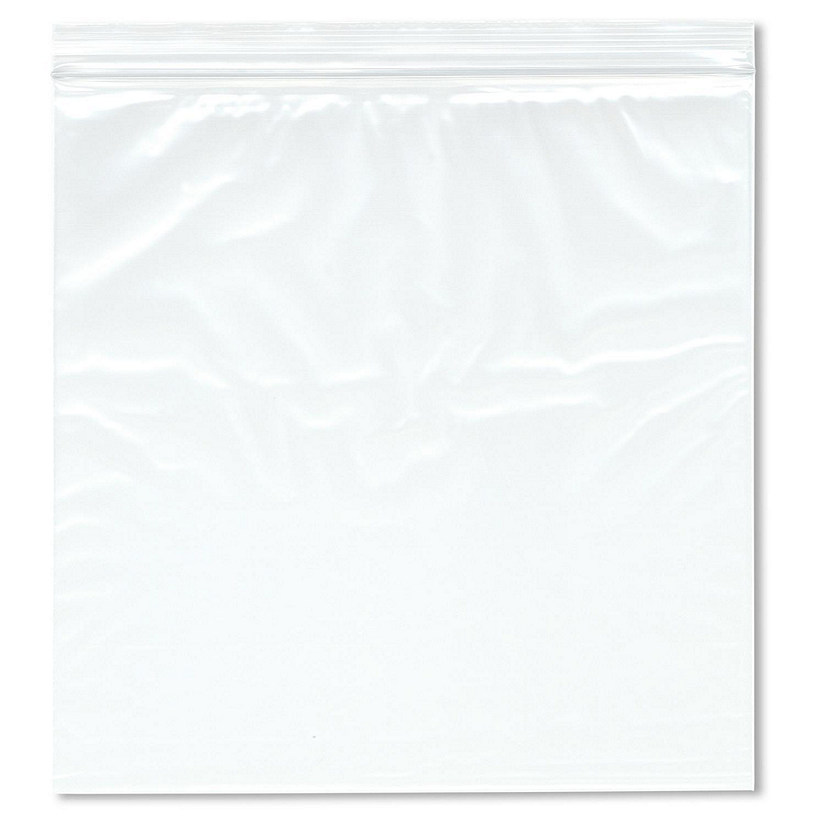 Plymor 9" x 9" (Pack of 200), 2 Mil Zipper Reclosable Plastic Bags Image