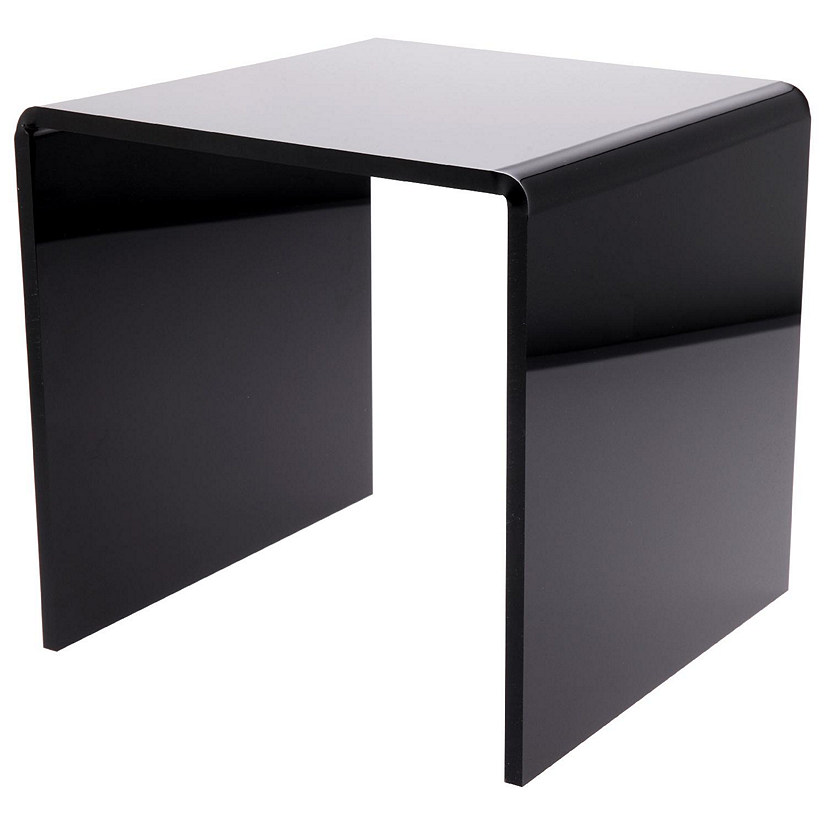 Plymor Black Acrylic Square Display Riser, 11" H x 11" W x 11" D (3/8" thick) (2 Pack) Image
