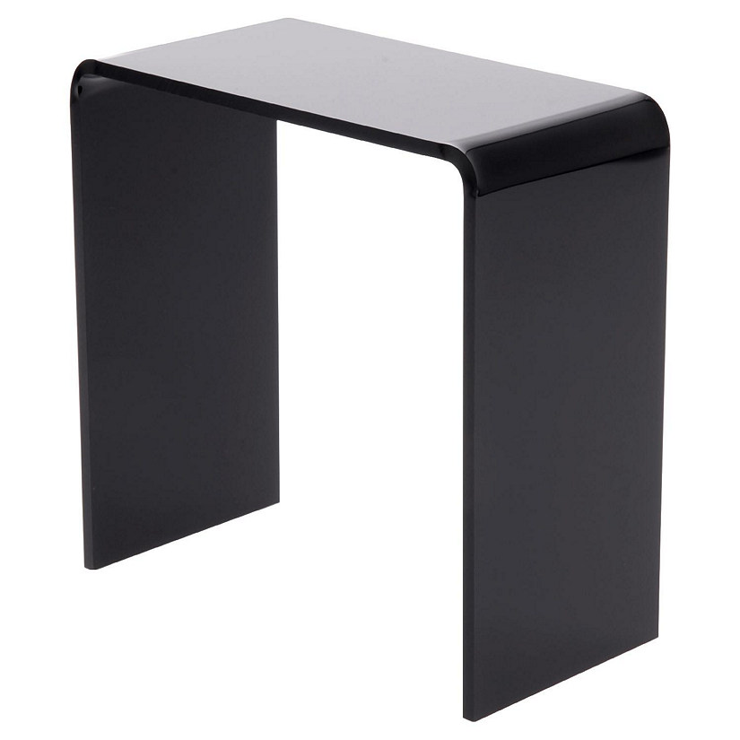 Plymor Black Acrylic Vertical Rectangular Display Riser, 6" H x 6" W x 3" D (3/16" thick) (6 Pack) Image