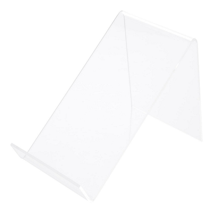 Plymor Clear Acrylic Book Easel with Flat Ledge, 6.5" W x 9.5" D x 4.5" H Image
