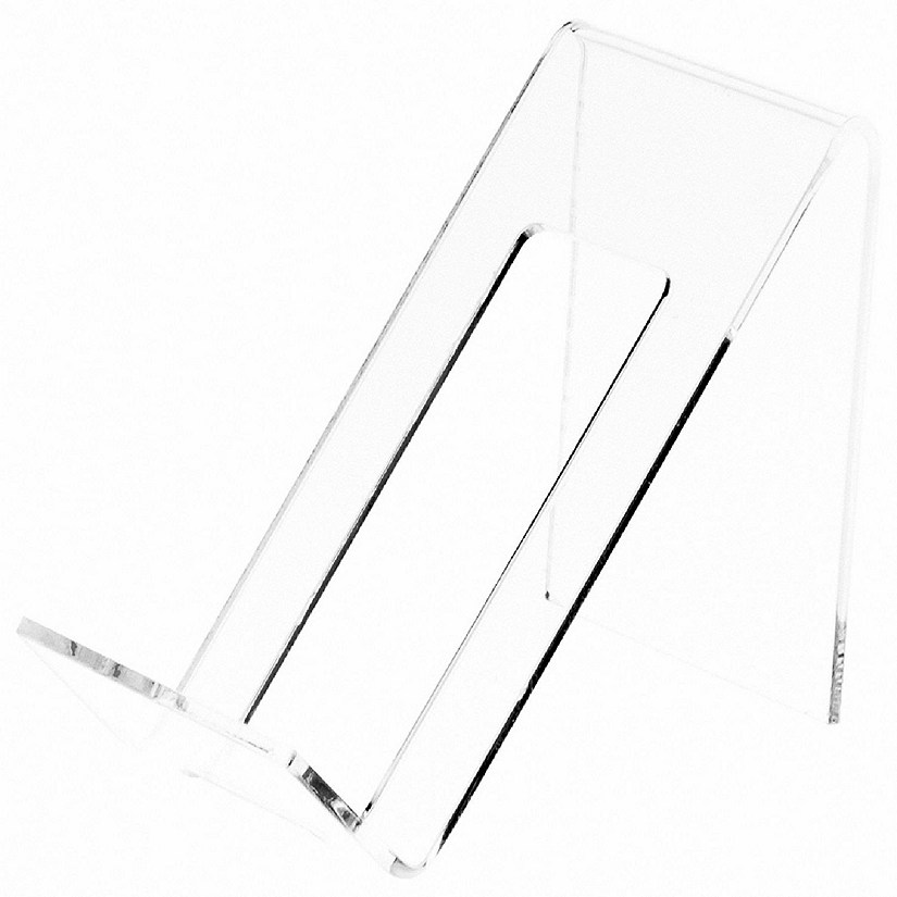 Plymor Clear Acrylic Cell Phone Display Stand / Easel, 2" W x 3.5" D 2.