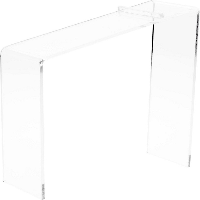 Plymor Clear Acrylic Elevated Heel Shoe Display Riser, 3" W x 9" D x 9" H (2 Pack) Image