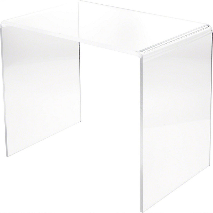 Plymor Clear Acrylic Rectangular Display Riser, 14 inch Height x 21 ...