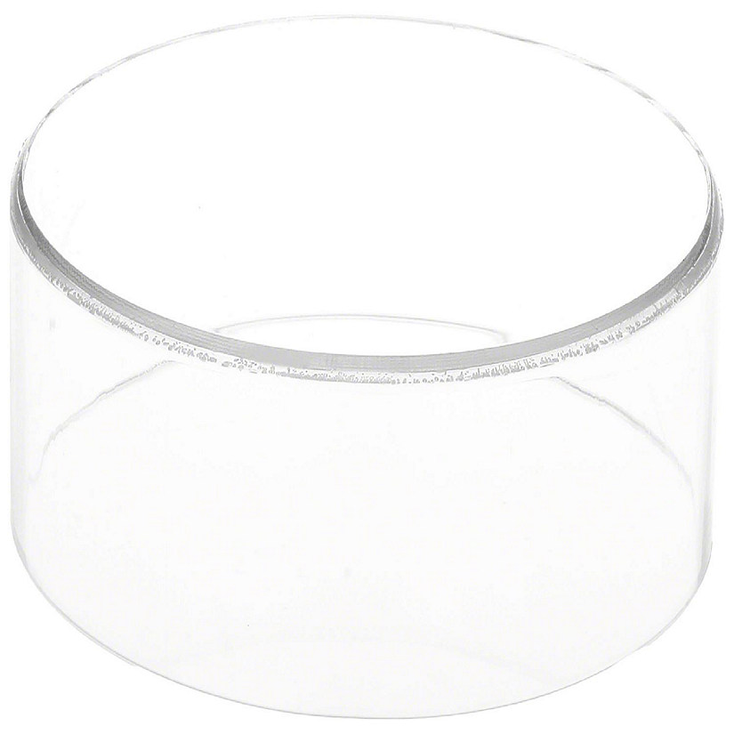 Plymor Clear Acrylic Round Cylinder Display Riser, 2 inches (Height) x 6 inches (Depth) Image