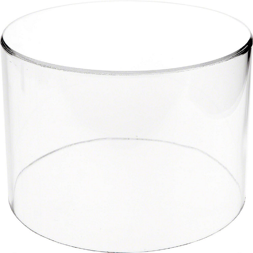 Plymor Clear Acrylic Round Cylinder Display Riser, 6 inches (Height) x 10 inches (Depth) Image