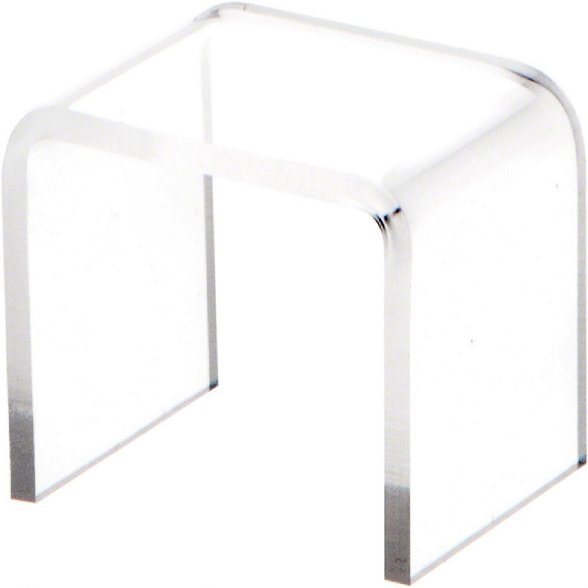 Plymor Clear Acrylic Square Display Riser, 1" H x 1.38" W x 1" D (3/32" thick) (12 Pack) Image