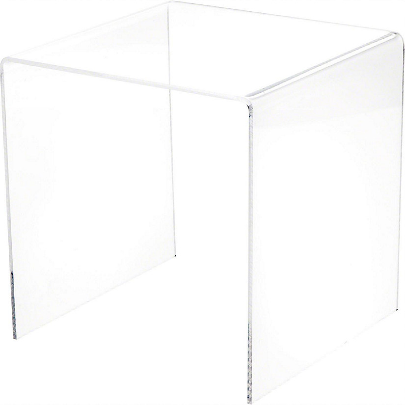 Plymor Clear Acrylic Square Display Riser, 7" H x 7" W x 7" D (1/8" thick) (3 Pack) Image