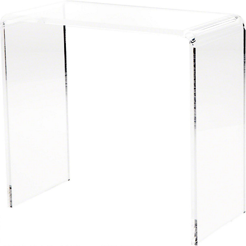 Plymor Clear Acrylic Vertical Rectangular Display Riser, 12" H x 12" W x 6" D (3/8" thick) Image