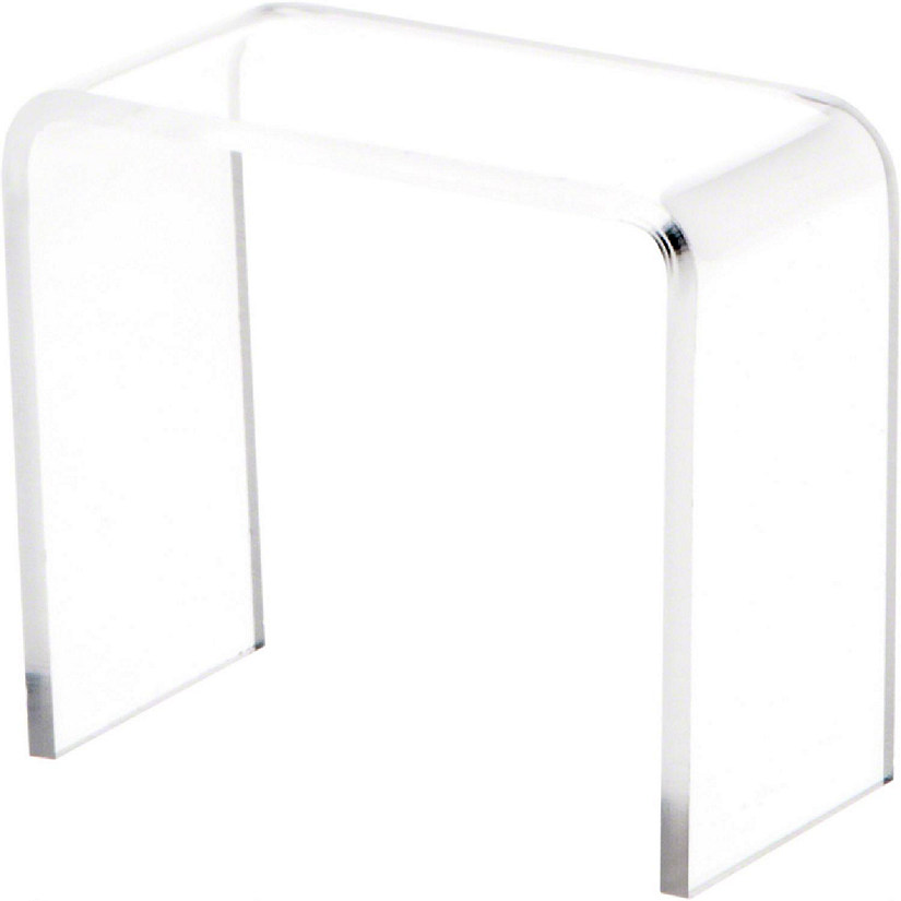 Plymor Clear Acrylic Vertical Rectangular Display Riser, 2" H x 2" W x 1" D (3/32" thick) (24 Pack) Image