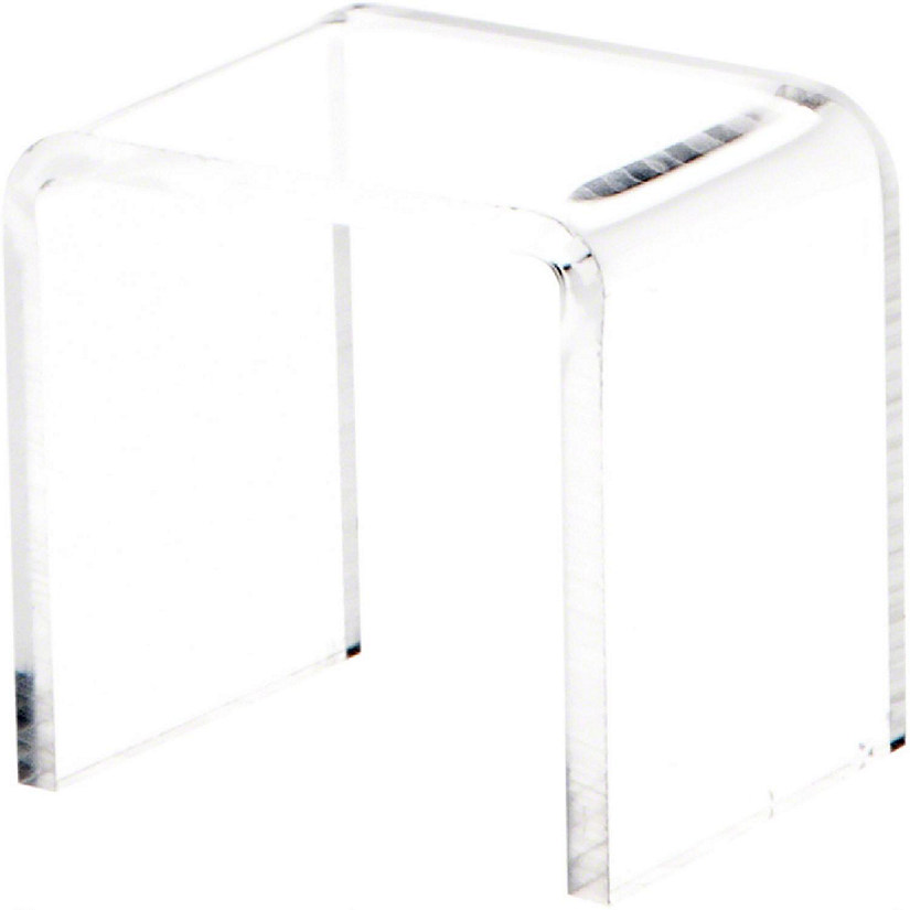 Plymor Clear Acrylic Vertical Square Display Riser, 1.5" H x 1.38" W x 1" D (3/32" thick) (12 Pack) Image