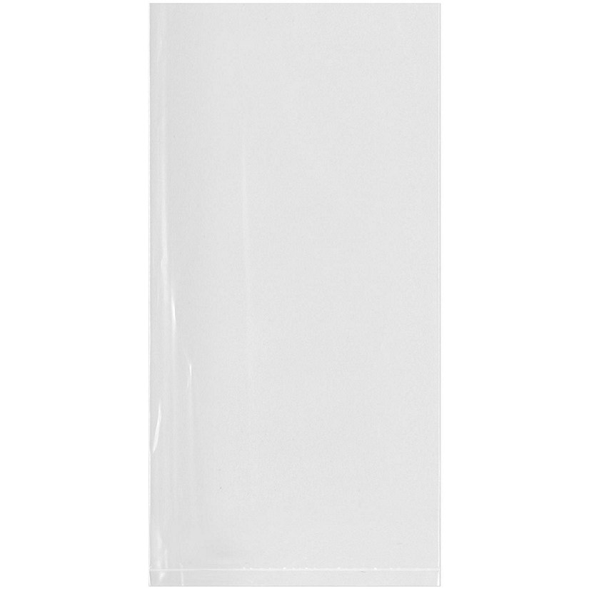 Plymor Flat Open Clear Plastic Poly Bags, 2 Mil, 4" x 8" (Pack of 500) Image