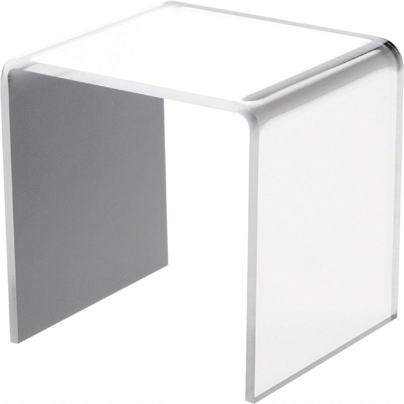 Plymor Mirrored Acrylic Square Display Riser, 3" H x 3" W x 3" D (1/8"thick) (2 Pack) Image
