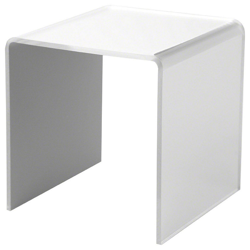 Plymor Mirrored Acrylic Square Display Riser, 4" H x 4" W x 4" D (1/8" thick) (2 Pack) Image