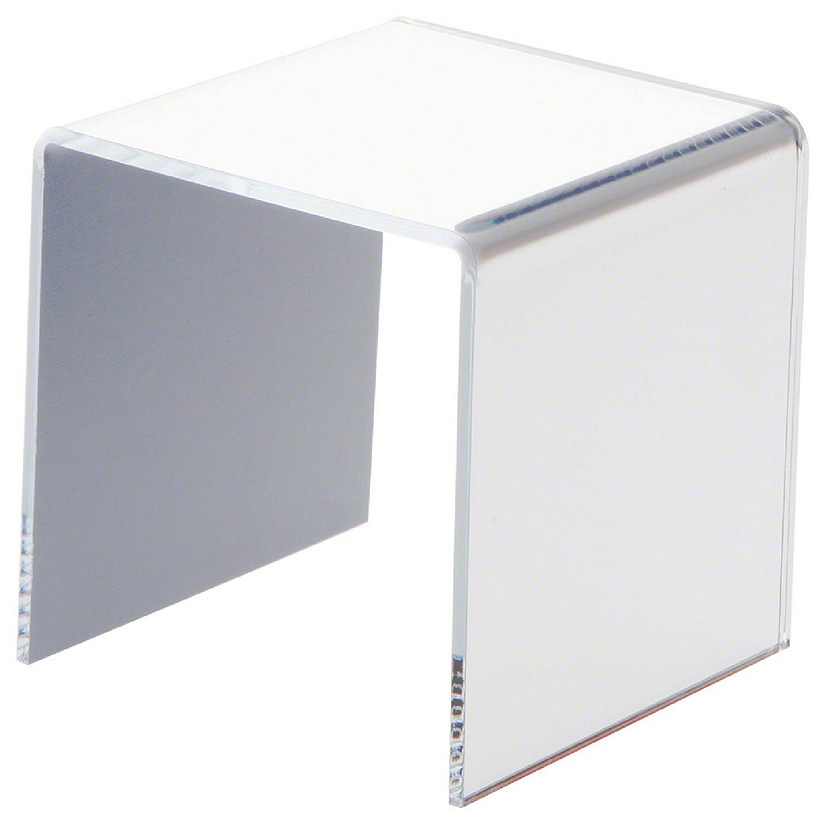 Plymor Mirrored Acrylic Square Display Riser, 5" H x 5" W x 5" D (3/16" thick) (2 Pack) Image