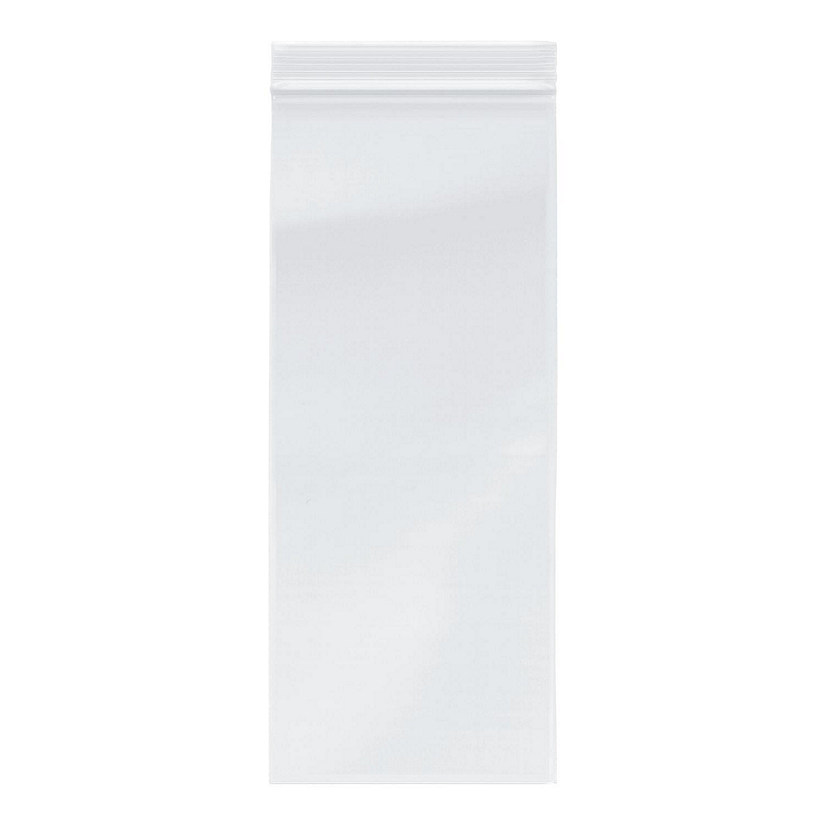 Plymor Zipper Reclosable Plastic Bags, 2 Mil, 5" x 12" (Pack of 200) Image