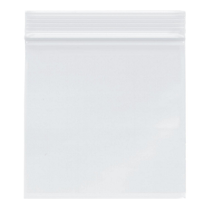 Plymor Zipper Reclosable Plastic Bags, 2 Mil, 5" x 5" (Pack of 200) Image