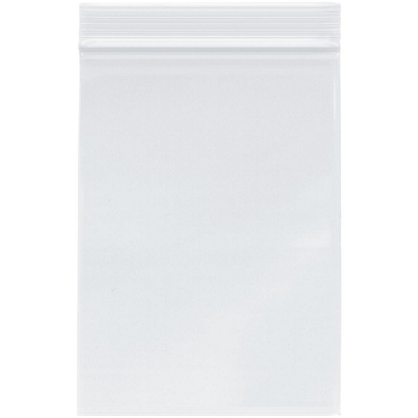 Plymor Zipper Reclosable Plastic Bags, 2 Mil, 5" x 7" (Pack of 200) Image