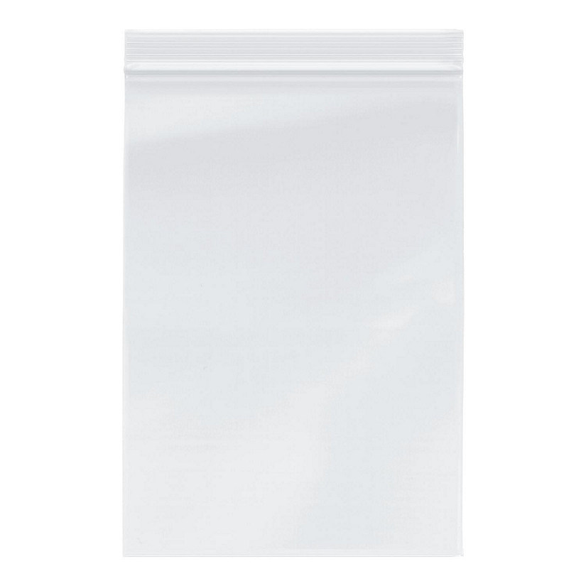 Plymor Zipper Reclosable Plastic Bags, 2 Mil, 7" x 10" (Pack of 100) Image