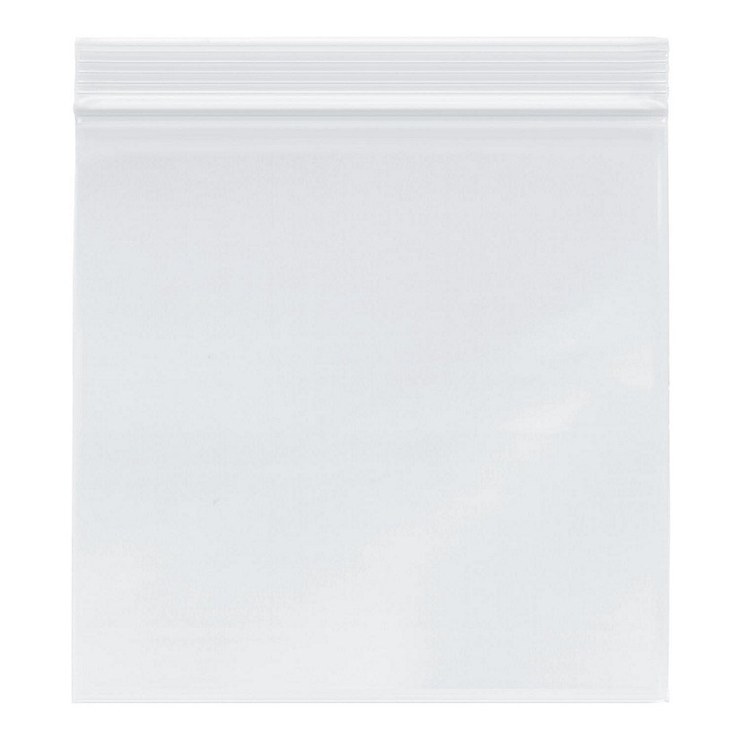 Plymor Zipper Reclosable Plastic Bags, 2 Mil, 7" x 7" (Pack of 100) Image