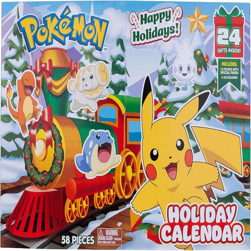 Pokémon 2024 Holiday Advent Calendar with 24 Gifts Christmas Playset