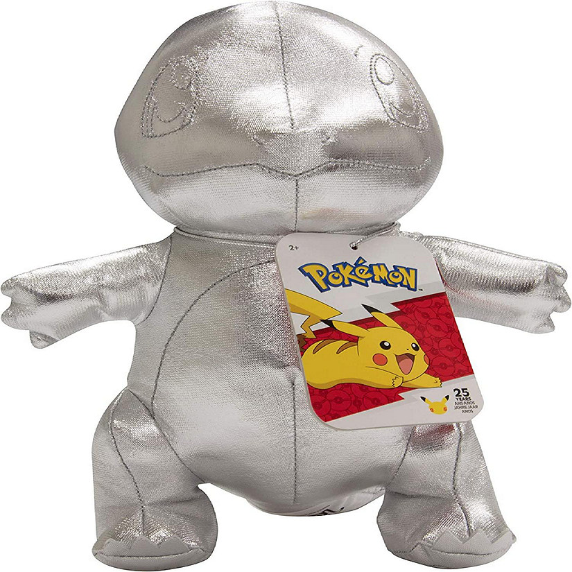 Pok&#233;mon 25th Celebration 8" Silver Charmander Plush - Limited Edition Collectible Stuffed Animal Toy - Officially Licensed - Great Gift for Kids Image