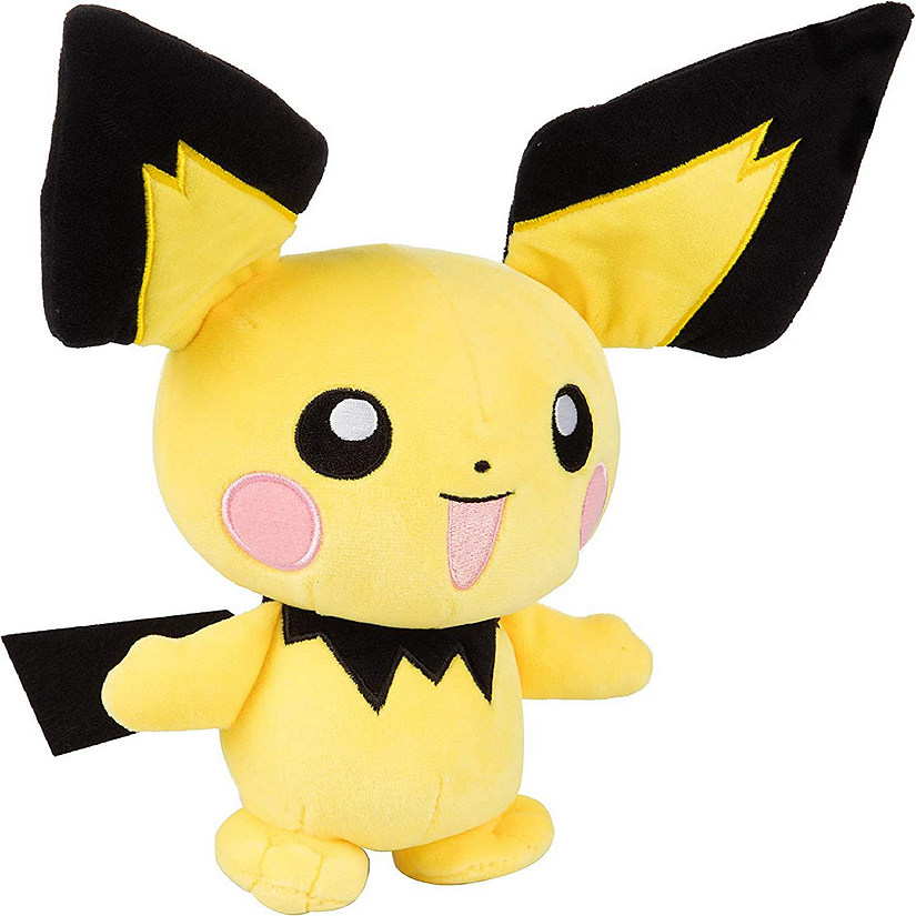 Pok&#233;mon 8" Pichu Plush Stuffed Animal Toy - Officially Licensed - Great Gift for KidsAge 2+ Image